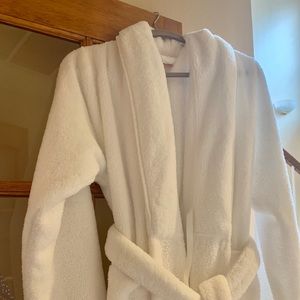 Fuzzy White Bathrobe